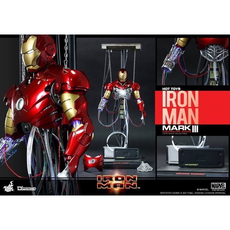 HOT TOYS DS 鋼鐵人 馬克 MK 建構場景收藏組 蝦皮購物