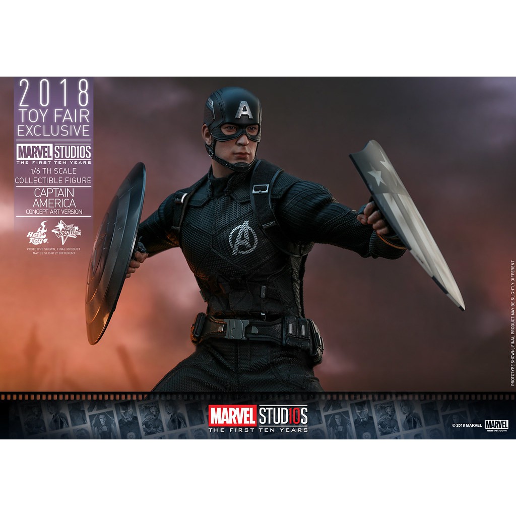 三寶爸玩具屋 現貨 Sideshow 海外限定版 HOT TOYS MMS 漫威影業 周年 美國隊長 蝦皮購物