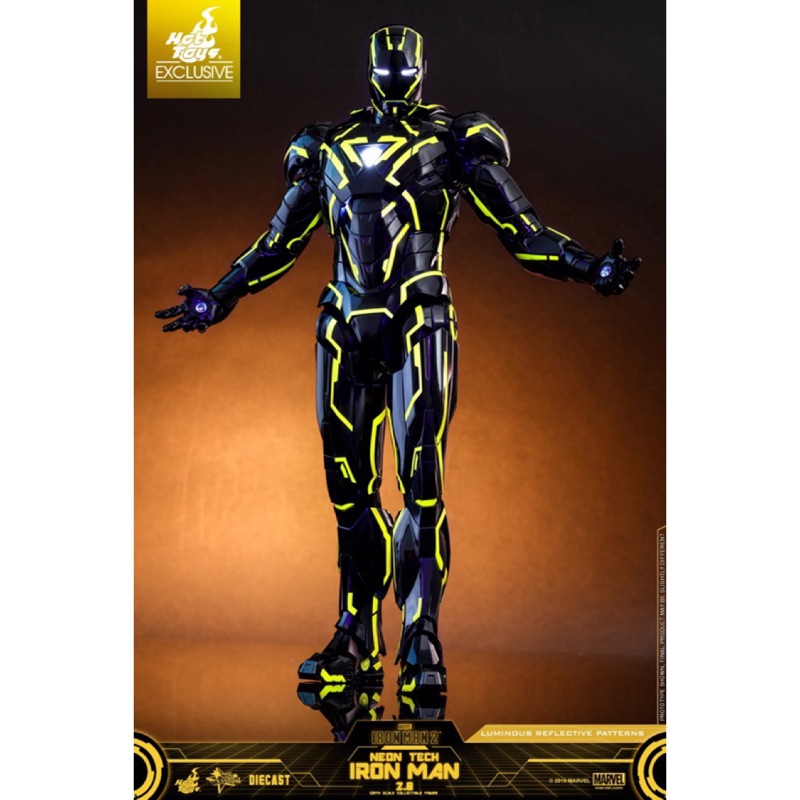 HOT TOYS MMS D 鋼鐵人 霓虹科技鋼鐵人 Neon Tech Iron Man 蝦皮購物
