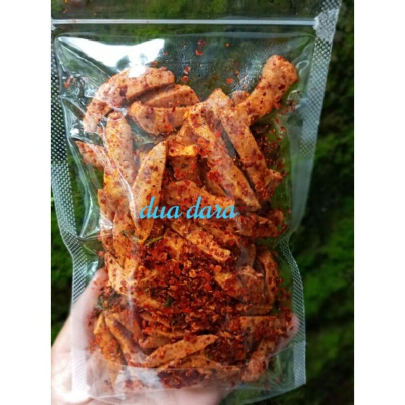 Basreng Stik Extra Pedas Bumbu Basah Daun Jeruk Berat Gr