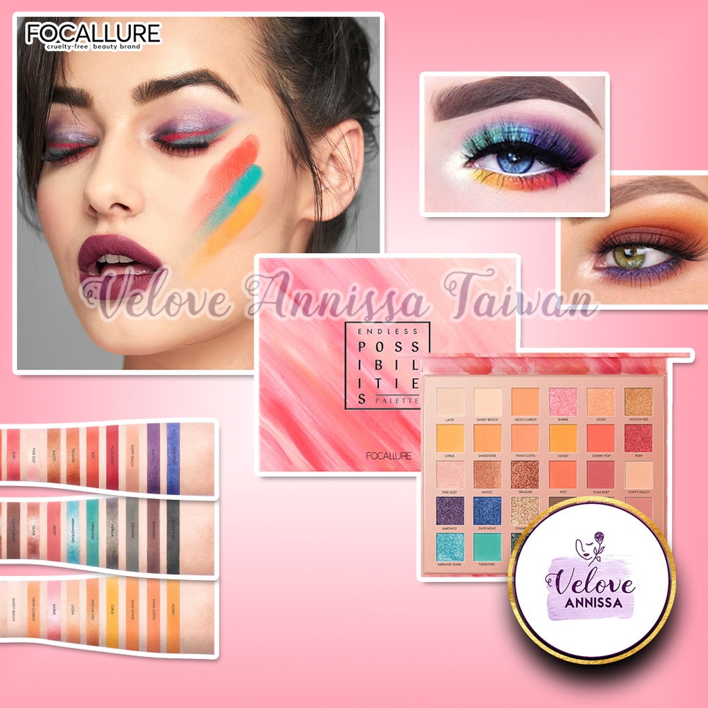 Focallure Eyeshadow Endless Possibilities Palette 30 Warna 蝦皮購物