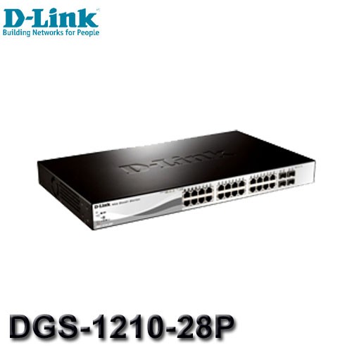 MR3C可議價含稅 D Link友訊 DGS 1210 28P 24 4埠 Gigabit PoE Smart交換器 蝦皮購物