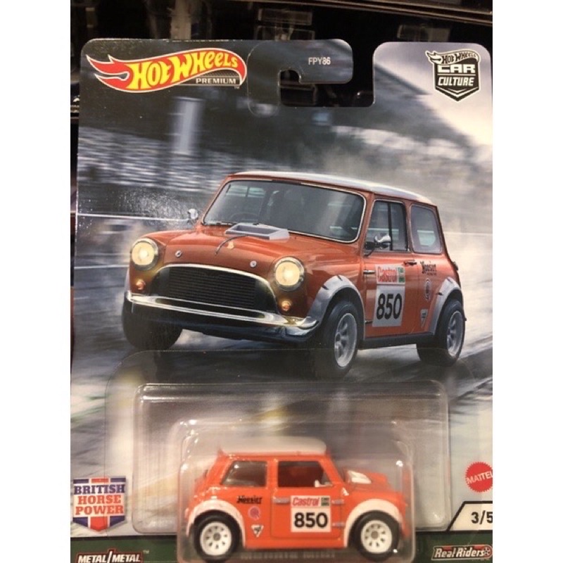 全新未拆 美版 Hot wheels 風火輪 汽車文化 Morris MINI 嘉實多Castrol 全金屬 膠胎 蝦皮購物