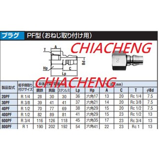 日本製 日東 NITTO 快速接頭 接頭 快接 20 30 40 SM SF SH PM PH PF 內牙 外牙 插管 蝦皮購物