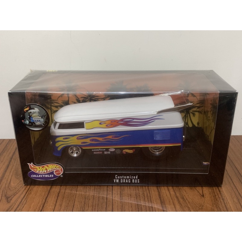 全新未拆 Hot Wheels 1 18 VW Drag Bus 蝦皮購物