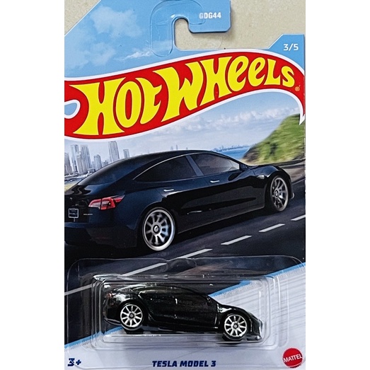 風火輪 Hot Wheels GDG44 湛藍公路 特斯拉 TESLA MODEL3 MODEL 3 黑色 蝦皮購物