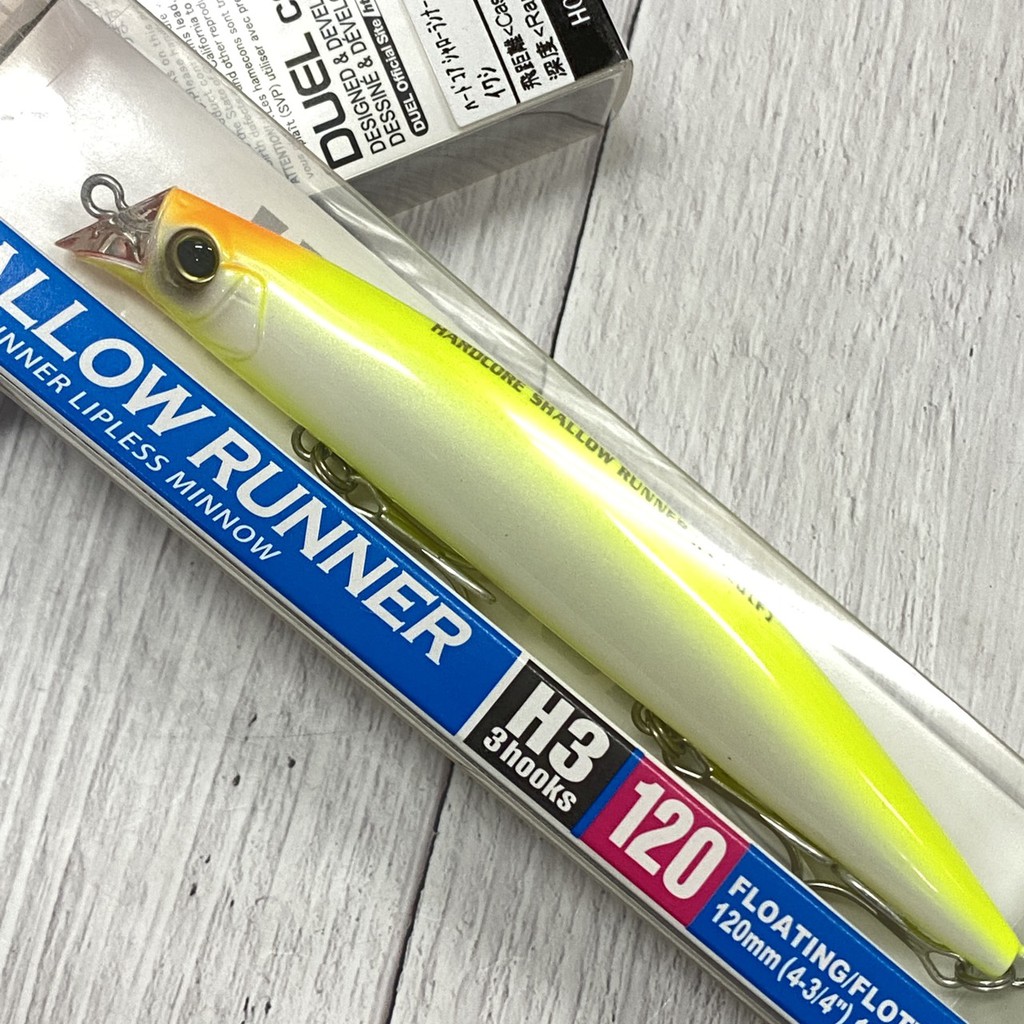 DUEL HARDCORE SHALLOW RUNNER MINNOW 米諾 假餌 浮水米諾 海鱸 BASS餌 蝦皮購物