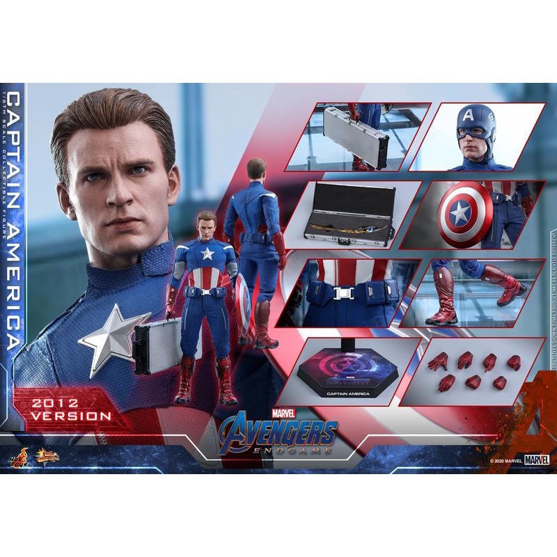 野獸國 HOT TOYS MMS 復仇者聯盟終局之戰 美國隊長 年款 蝦皮購物