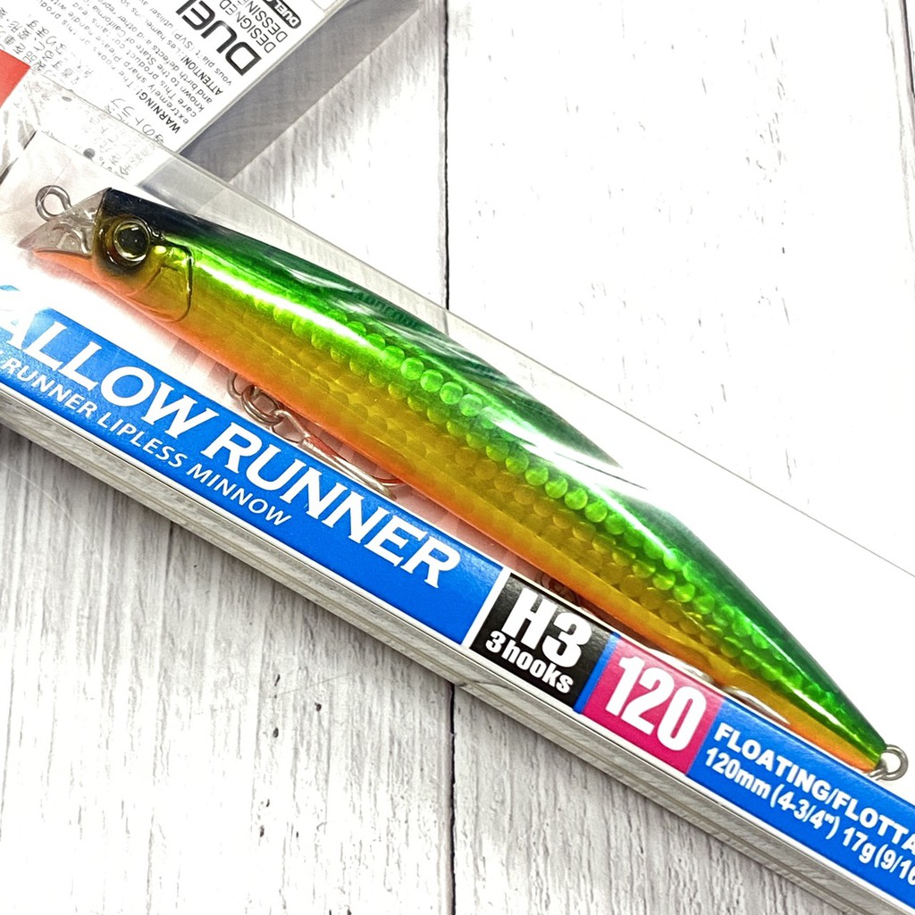 DUEL HARDCORE SHALLOW RUNNER MINNOW 米諾 假餌 浮水米諾 海鱸 BASS餌 蝦皮購物