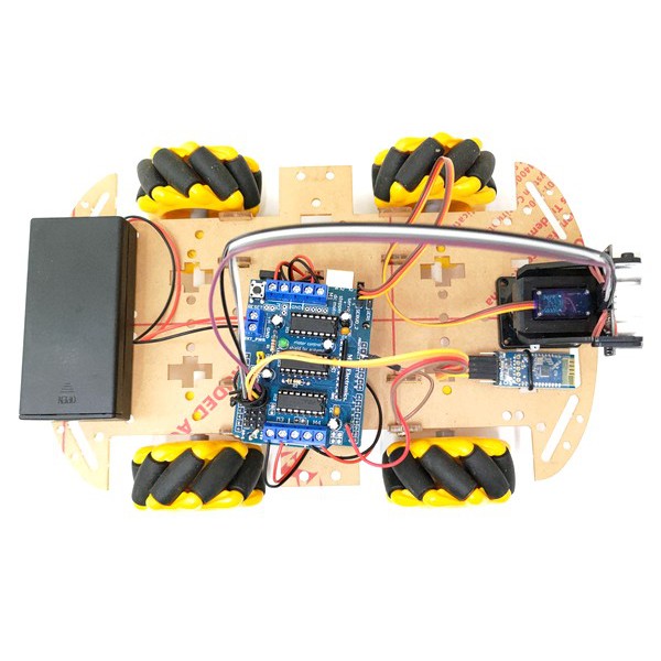 會漂移橫走的arduino避障車自走車套件 提供程式碼可手機操控 UNO接L239D驅動小車Mecanum輪子底盤電池 蝦皮購物