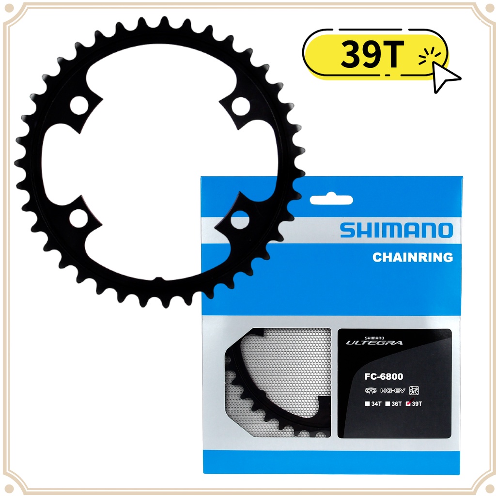 現貨 原廠正品 Shimano 禧瑪諾 Ultegra FC 6800 39T 公路車 黑色齒盤 齒片 腳踏車 單車用 蝦皮購物