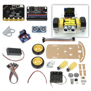 樂意創客官方店附發票micro bit 自走車套件組 智慧車 Microbit 套件圖形化程式 智能小車 蝦皮購物