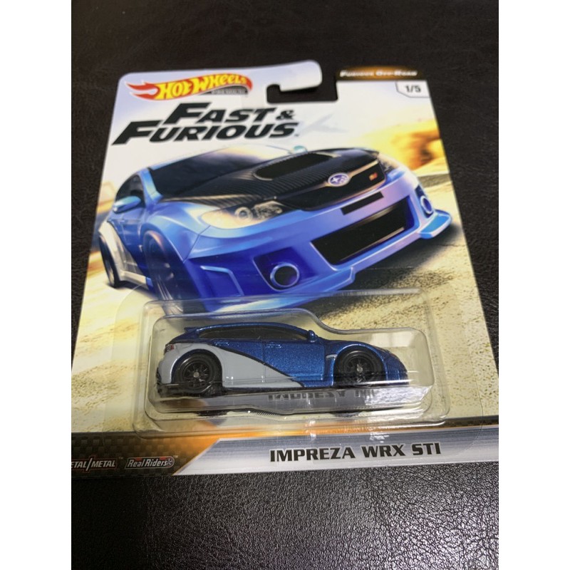 hot wheels 風火輪 fast furious 玩命關頭 IMPREZA WRX STI 蝦皮購物