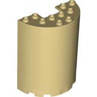 Lego Cylinder Half X X Cutout