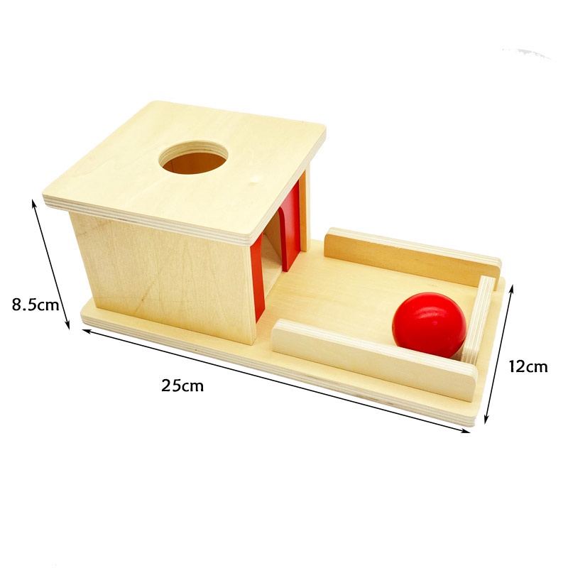 樹年蒙氏教具永久目標盒抽屜0 3歲物體恒存盒子蒙梭利木制玩具嬰幼兒寶寶學習圓球長方抽屜 蝦皮購物
