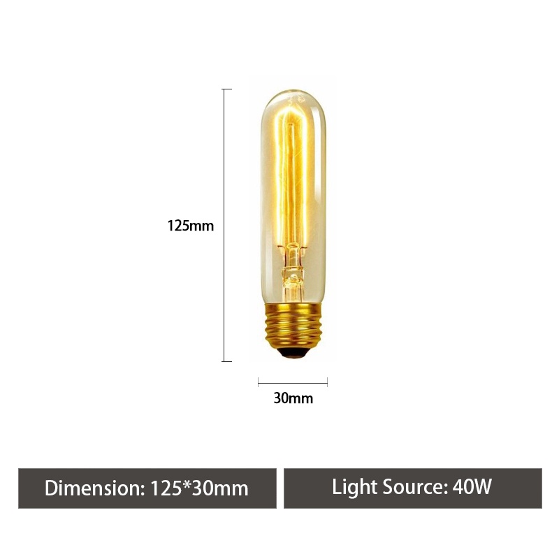 復古老式 LED 愛迪生燈泡 E27 40W ST64 G80 G95 G125 琥珀色玻璃燈泡白熾燈絲 蝦皮購物