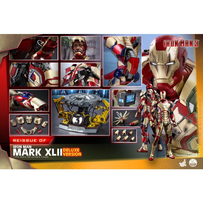 瘋樂模玩全新現貨 Hot Toys QS Mk 鋼鐵人 豪華版 蝦皮購物