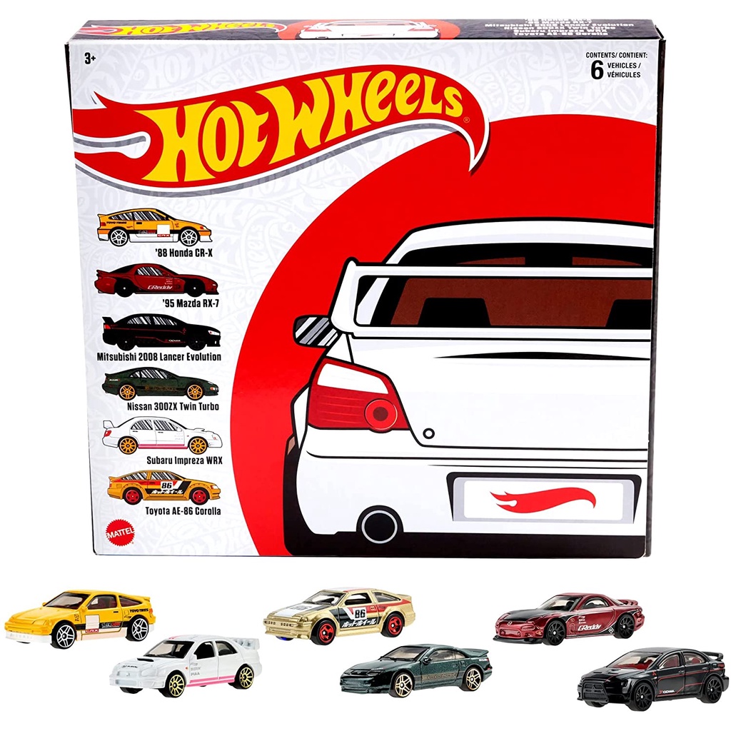 78車庫 現貨 1 64 Hot Wheels 風火輪 2022 Themed Box Set JDM 6車組禮盒 蝦皮購物