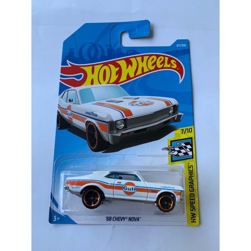 HOT WHEELS HOTWHEELS PUTIH 風火輪風火輪 雪佛蘭 NOVA 白色貼紙海灣 HW 速度圖形 蝦皮購物
