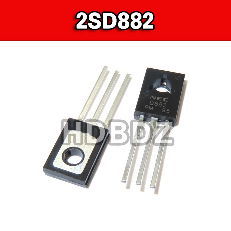 50pcs 2SD882 TO 126 D882 NPN中功率三極管 晶體管 3A 40V 蝦皮購物