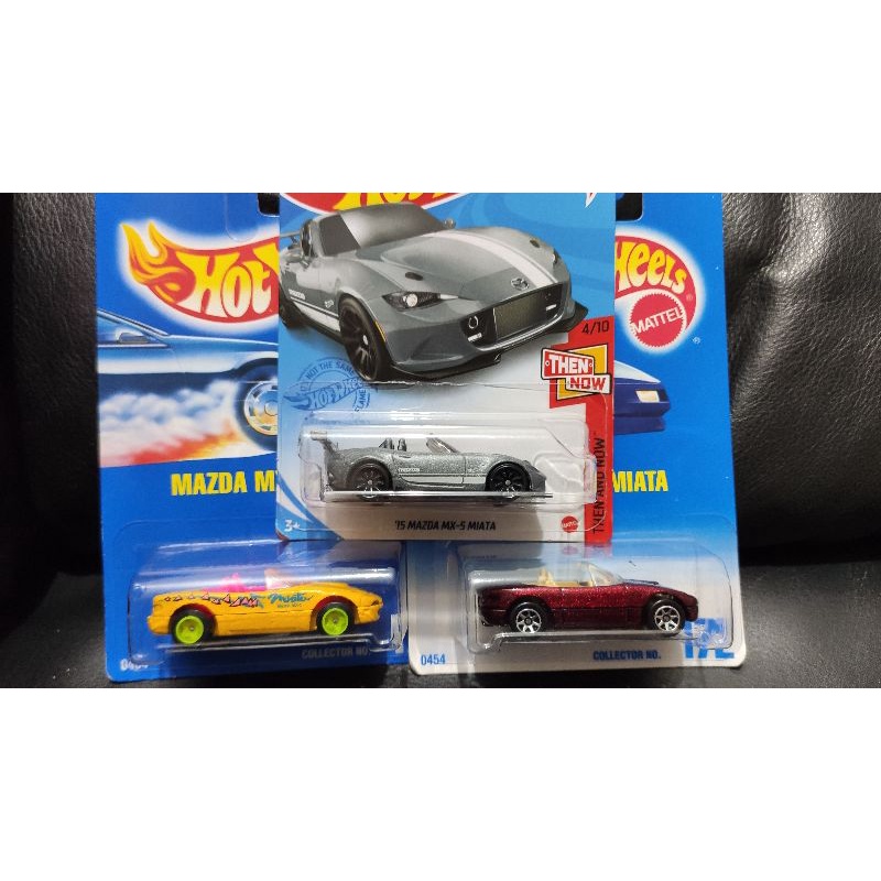 C M F 3台合售 絕版老藍卡 普卡特殊輪 風火輪 HOT WHEELS MAZDA MX 5 MIATA 蝦皮購物