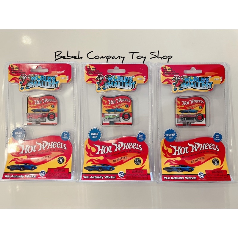 Mattel Worlds Smallest Hot Wheels