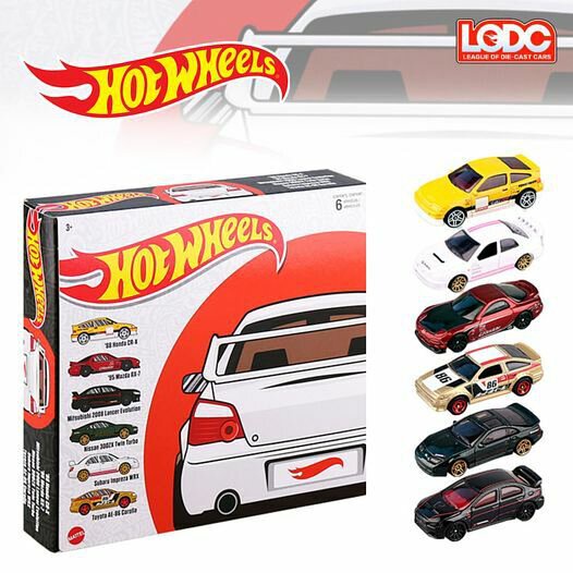 Hot Wheels 2022 Themed Box Set JDM 6車組 CR X RX 7 EVO AE 86 蝦皮購物