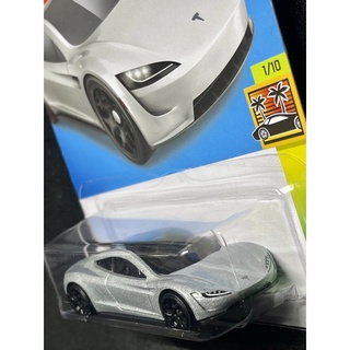 車庫 Hot Wheels 風火輪 Tesla Roadster 特斯拉 初版 銀色 蝦皮購物