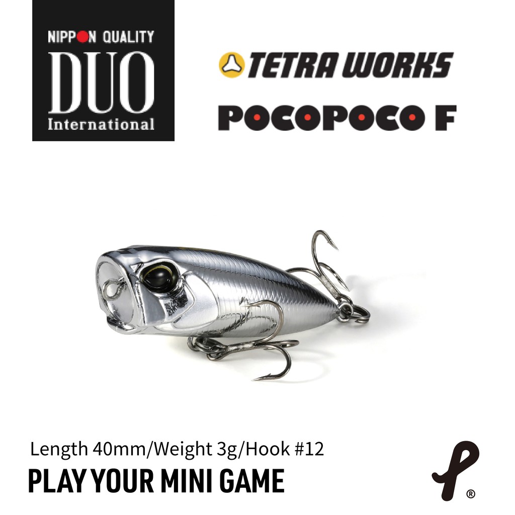 日本 DUO TETRA WORKS POCOPOCO 日系 Popper 40mm3g 路亞 波爬 路亞 溪流路亞 蝦皮購物