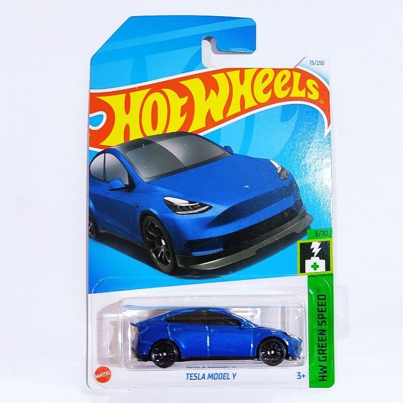 HOT WHEELS 風火輪特斯拉 Model Y 藍色 A2024 蝦皮購物