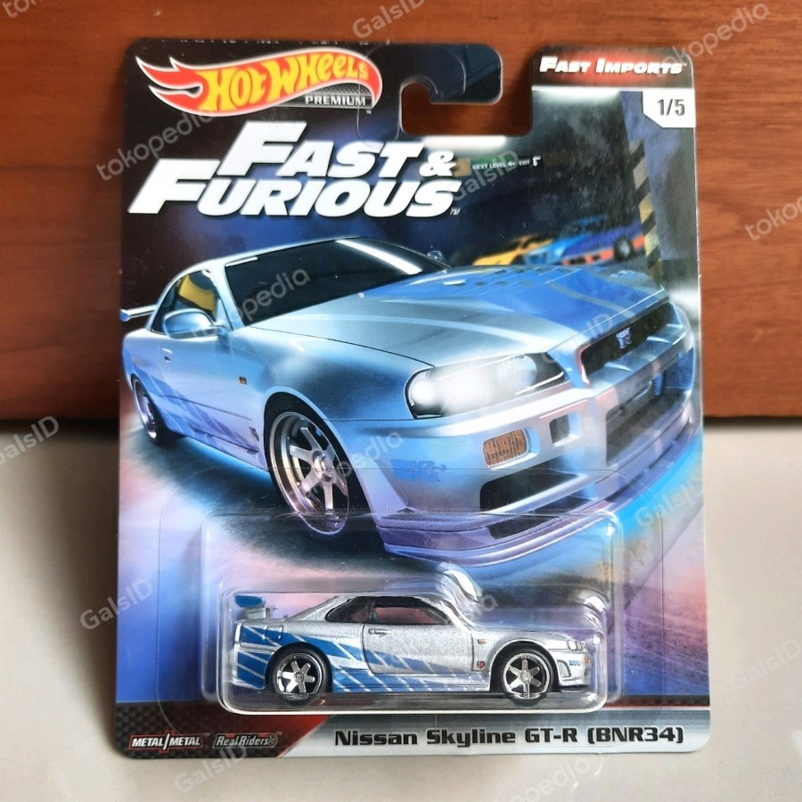 NISSAN Hot Wheels Premium 日產天際線 R34 速度激情快速進口 蝦皮購物