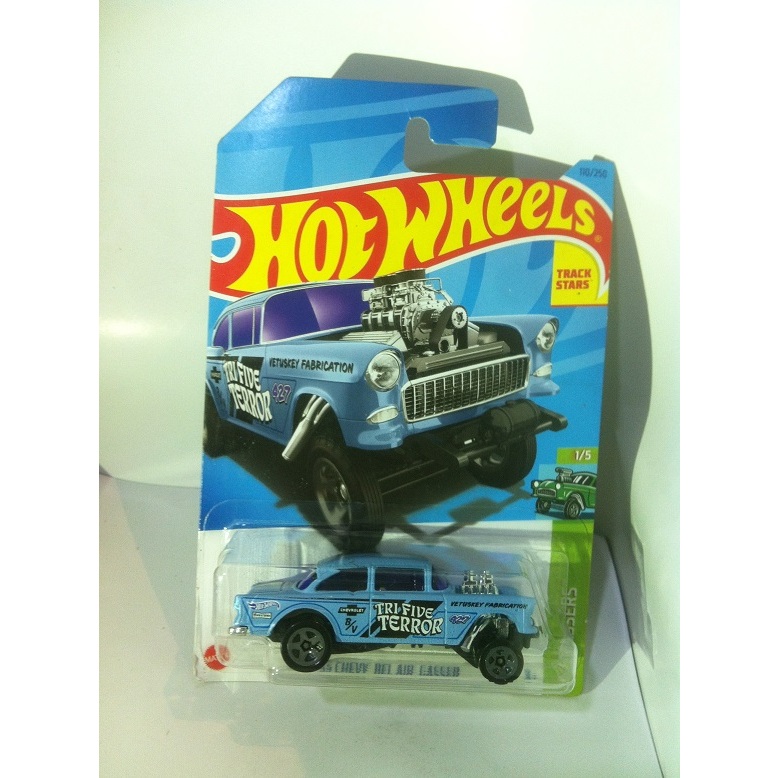 Hot Wheels 2023 HW Gassers 迷你係列 1 55 Chevy Bel Air Gasser 淺藍 蝦皮購物