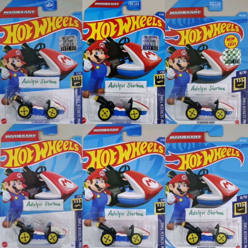 HOT WHEELS Hotwheels 風火輪標準卡丁車硬件屏幕時間工廠密封 akta mariokart mario 蝦皮購物