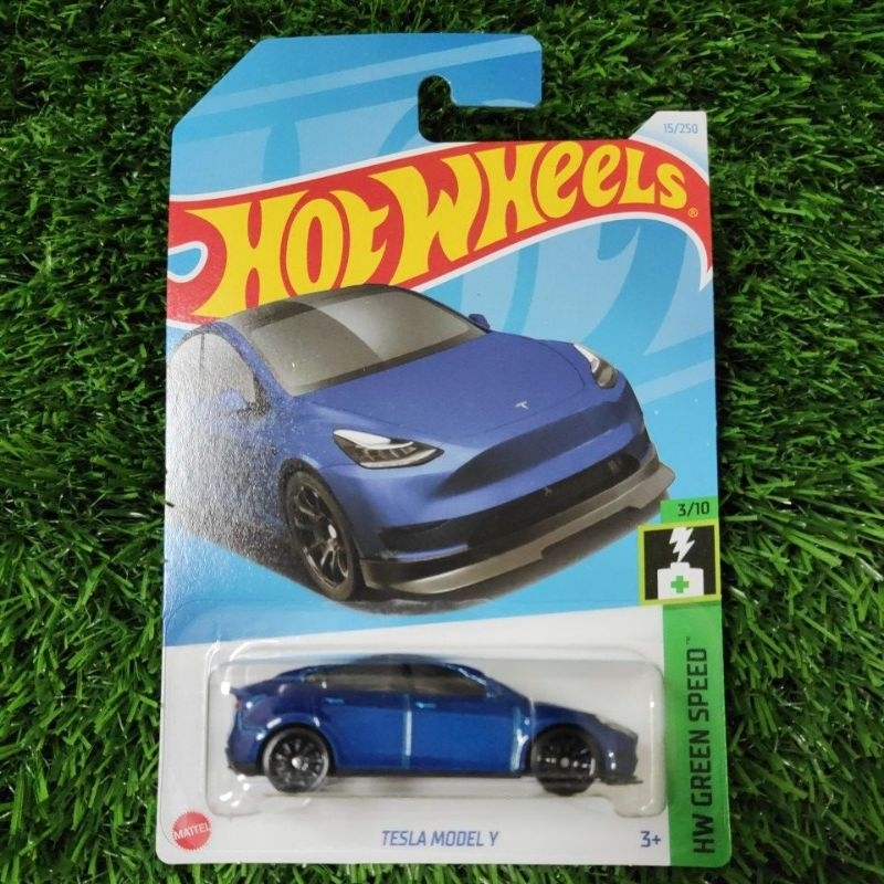 HOT WHEELS 風火輪特斯拉 MODEL Y 藍色 蝦皮購物