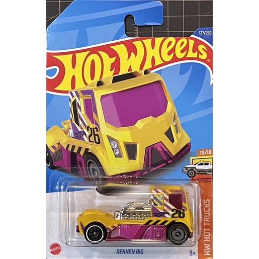 風火輪 Hot Wheels Q A卡車 拖車頭 RENNEN RIG 蝦皮購物