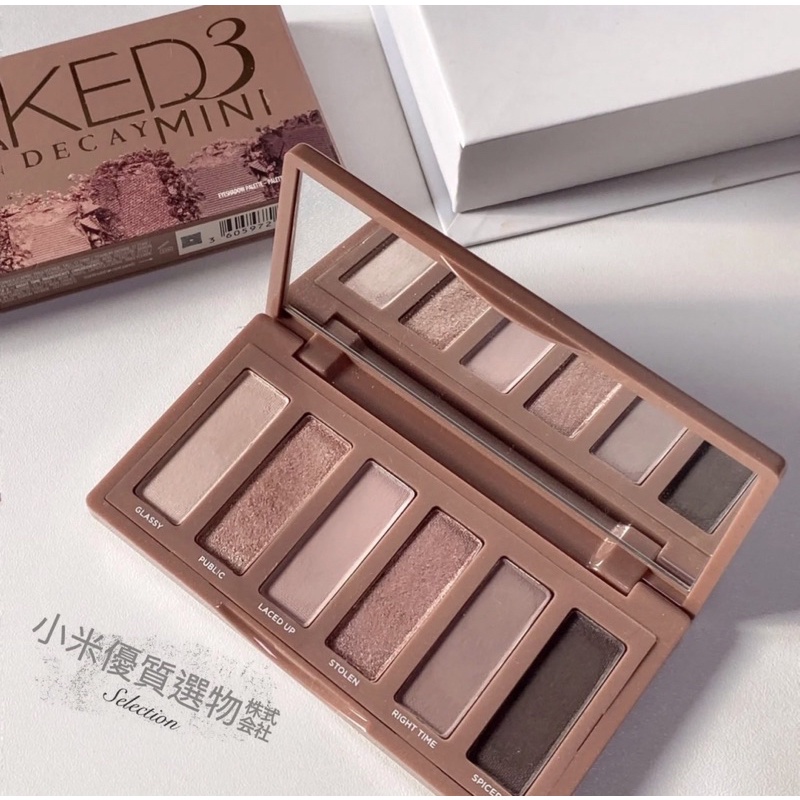 預購URBAN DECAY NAKED 3 柔霧玫瑰盤 迷你版 六色 眼影盤 柔霧豆沙色 大地色系 實用色 衰敗城市 蝦皮購物