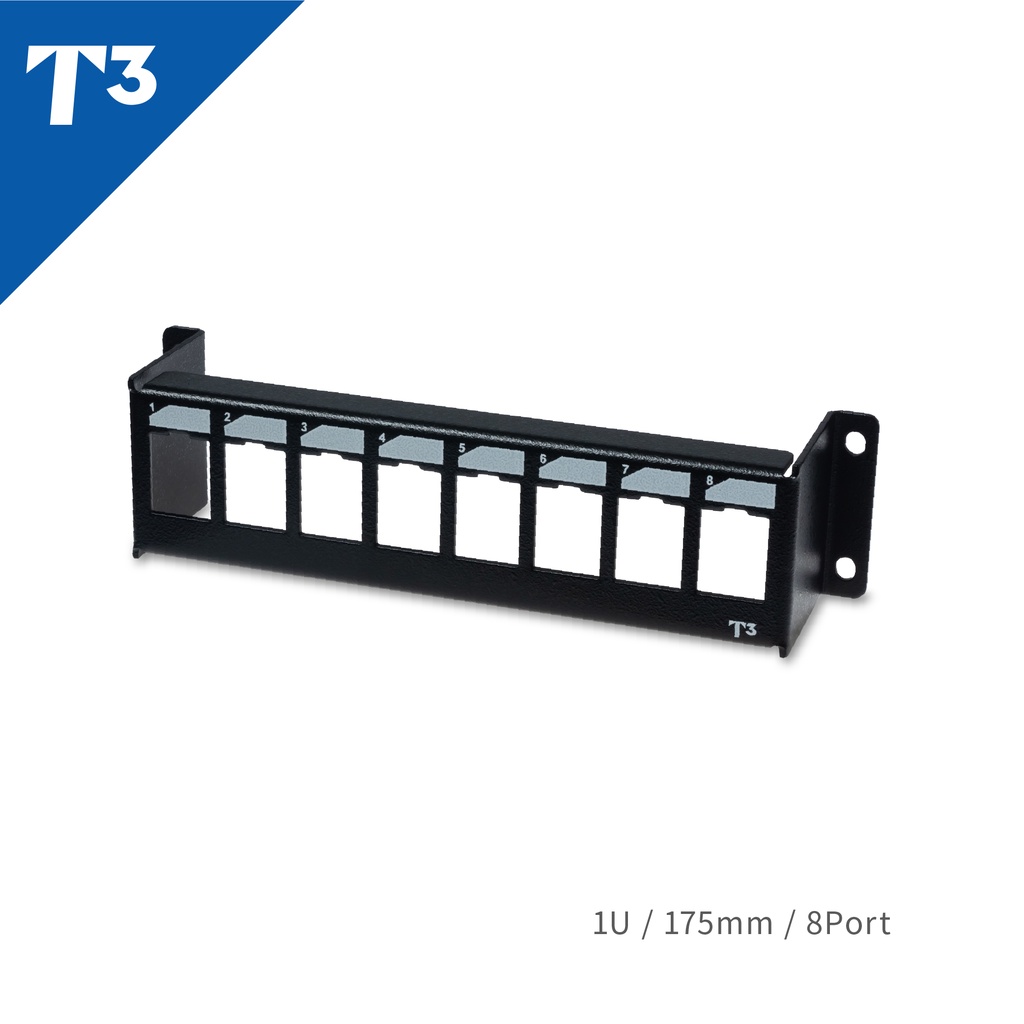 美國 T3 壁掛式 跳線面板 空白跳線架 1U 8P Patch Panel 89D支架 蝦皮購物