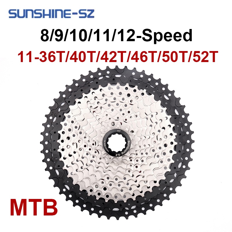 Sunshine MTB 飛輪 8 9 10 11 12 速 36T 40T 42 T46T 50T 52T 山地自行車 蝦皮購物