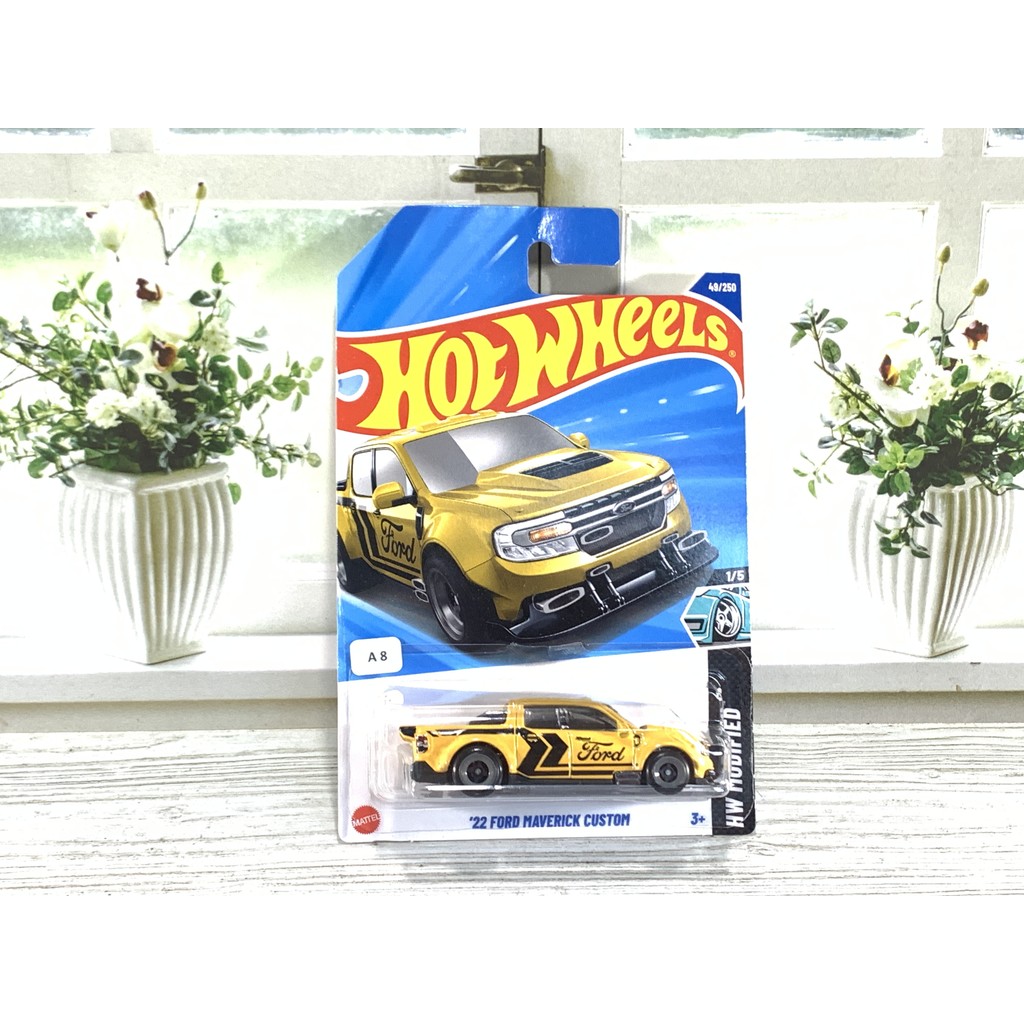 HOT WHEELS HOTWHEELS 風火輪 22 福特 MAVERICK 定制黃色壓鑄風火輪 蝦皮購物