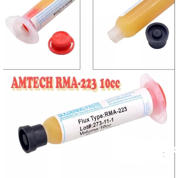 Mata Amtech 10cc 焊錫油膏助焊劑 RMA 223 RMA223 松香錫注射焊眼清潔劑 蝦皮購物