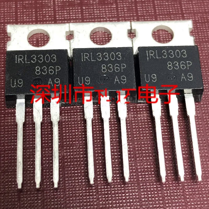 5pcs 20pcs IRL3303 直插 TO 220 30V 38A MOS 場效應管全新原裝 DQVA 蝦皮購物