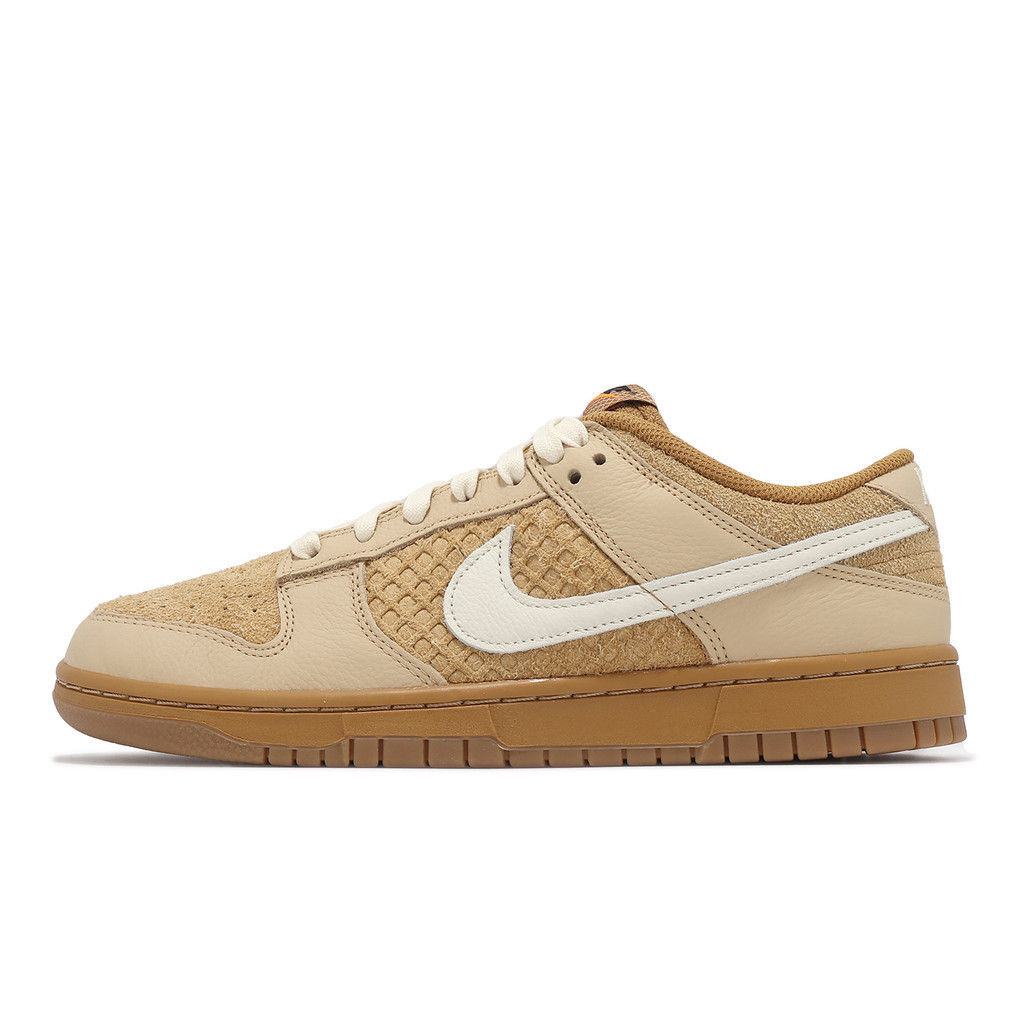 Nike 休閒鞋 Dunk Low Retro 格子鬆餅 棕 男鞋 女鞋 麂皮 低筒 ACS FZ4041 744 蝦皮購物