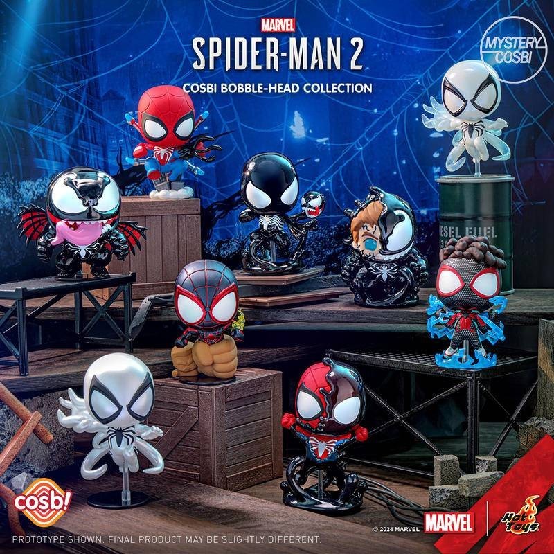Hot Toys漫威蜘蛛俠2 蜘蛛俠毒液COSBI盲盒迷你人偶桌面擺件禮物電影周邊收藏品 蝦皮購物