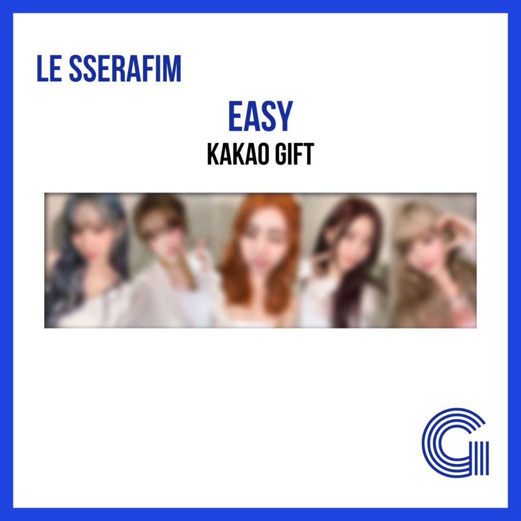 KAKAO Gift POB LE SSERAFIM 第 3 張迷你專輯 EASY PHOTOCARD 蝦皮購物