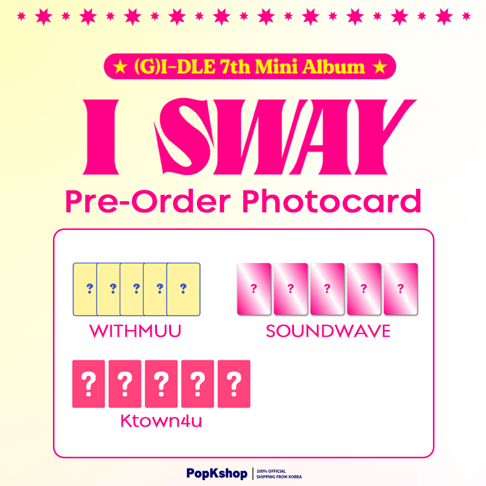 Pob G I Dle Th Mini Album I Sway Pre Order Photocard