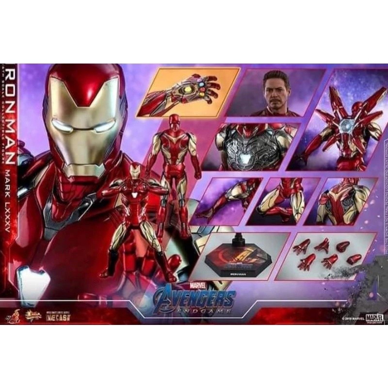 卡比哈哈全新 HOT TOYS MMS528 復仇者聯盟 終局之戰 鋼鐵人 馬克 MARK MK85 蝦皮購物