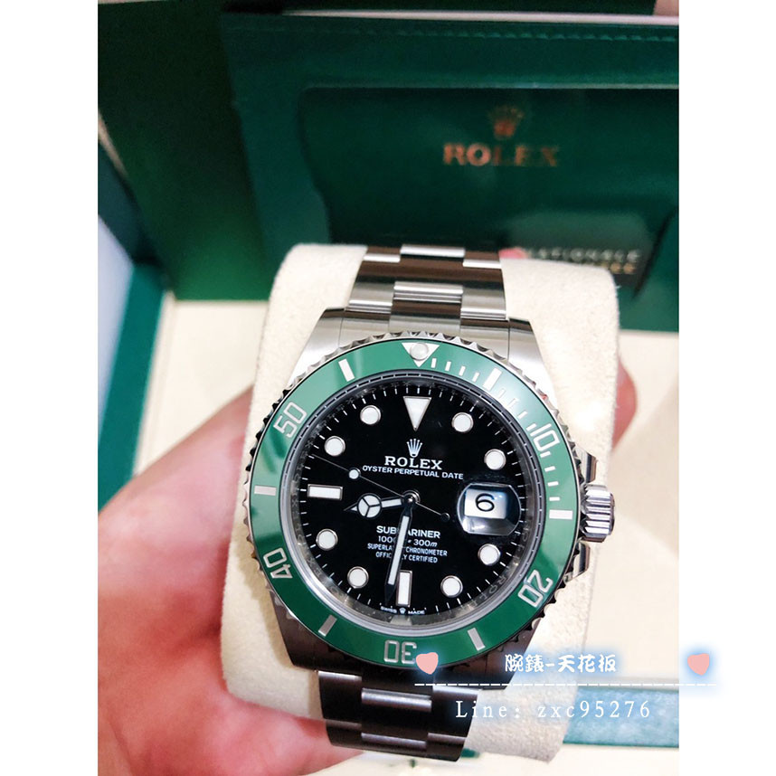 Rolex 勞力士 Submariner 潛航者 126610Lv 陶瓷框 綠水鬼 新式保卡 價格請私腕錶 蝦皮購物