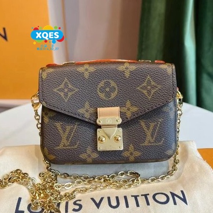 小柒二手 LOUIS VUITTON MICRO MÉTIS 經典 老花 郵差包 鏈條包 單肩包 斜挎包 M81267 蝦皮購物