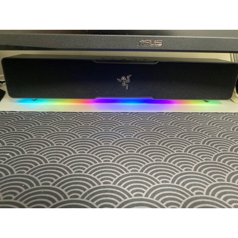 razer leviathan v2 x 幾乎全新 雷蛇利維坦二代x電競藍芽音響gaming soundbar 蝦皮購物