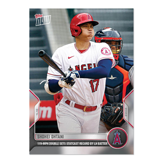 大谷翔平 球員卡 2022 MLB TOPPS NOW Card 31 119 1mph擊球初速 蝦皮購物